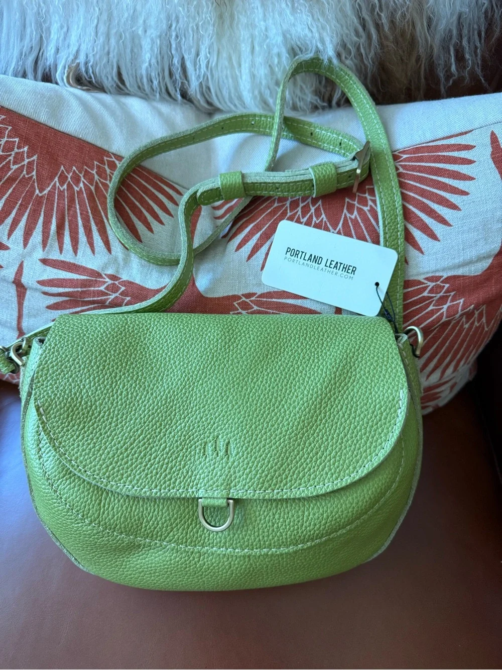 Portland Leather Large Monaco in Wasabi! 💚 - Picture 3 of 4